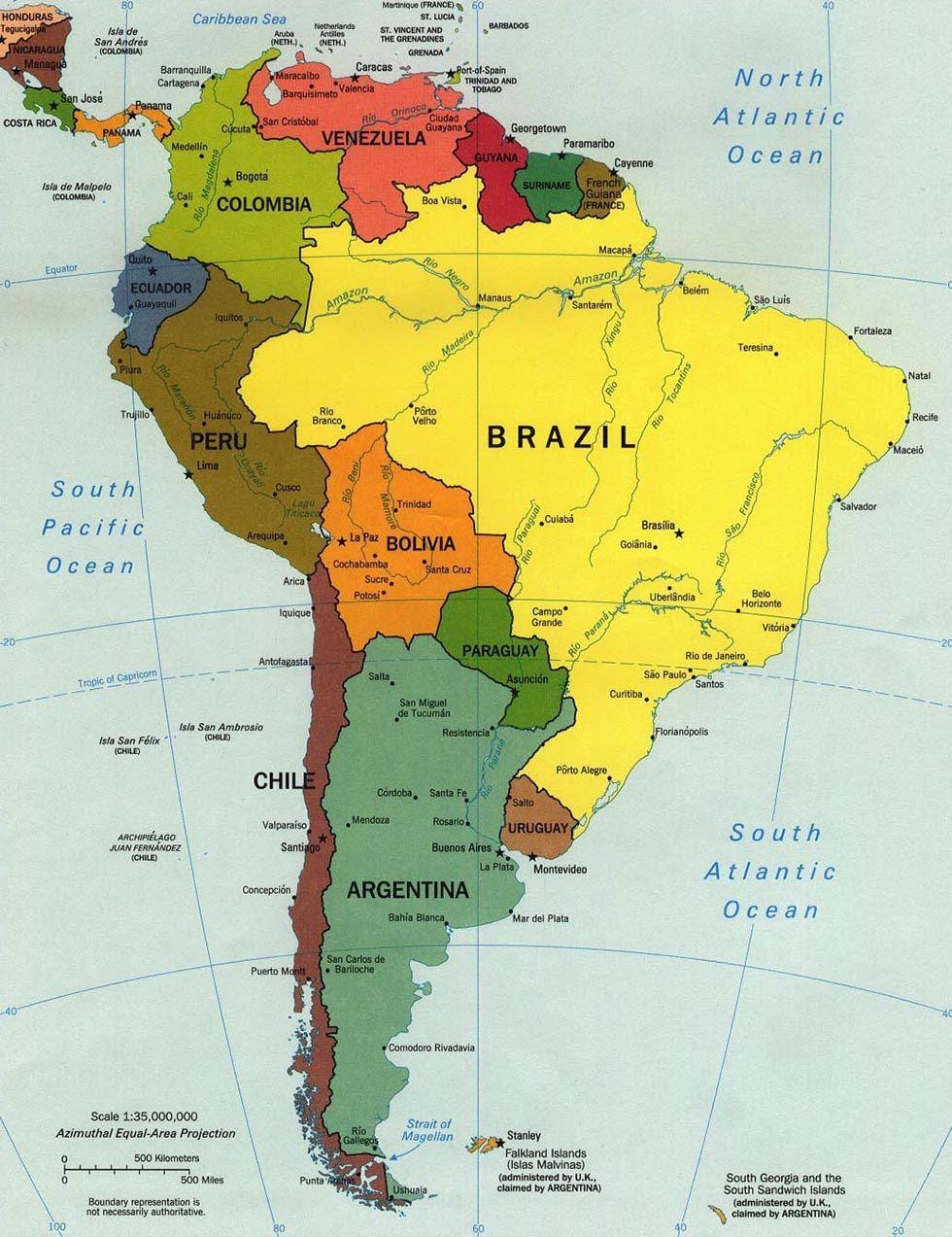 Peta cari Chile pada