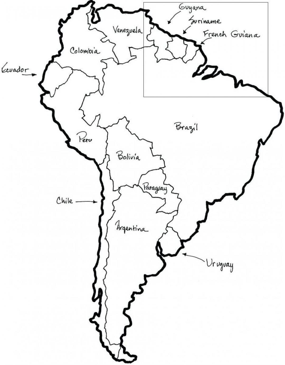 Peta dari Chile menjabarkan komponen