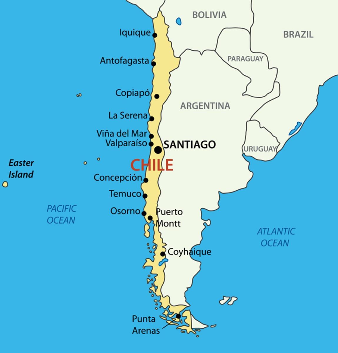 Peta dari concepcion-Cile
