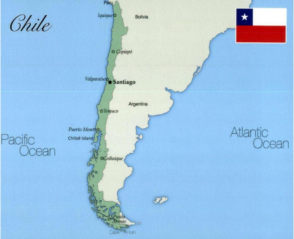 peta kota Chili