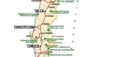 Chile peta wisata
