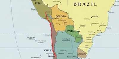 Peta dari utara Chile
