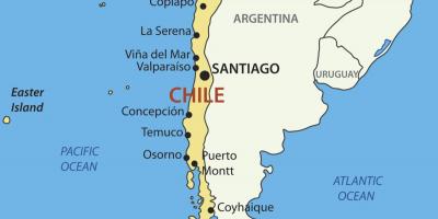 Peta dari negara Chile