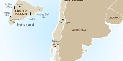 Peta dari Chile termasuk pulau paskah